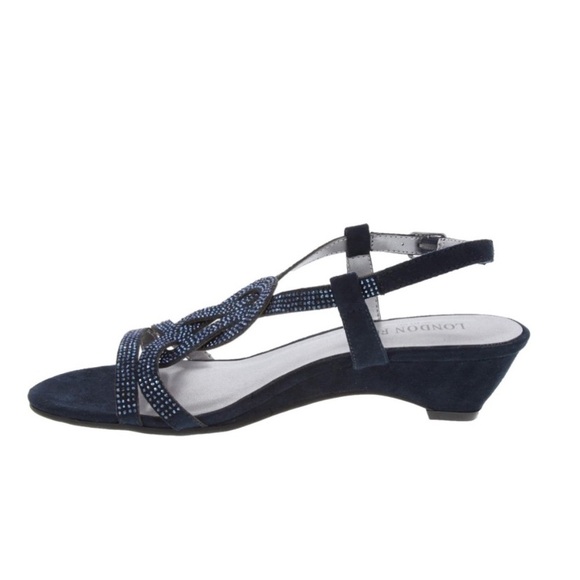 NIB London Fog Womens Macey Demi-Wedge Dress Sandals Size 9 - Picture 4 of 6